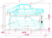 FP-360 Four-Post Garage Parking Lift - Drive-On Car Storage Lift, 3,600 kg - aparcamiento en garaje / rangement garage