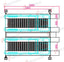 FP-360D Double Four-Post Garage Parking Lift - 4-Car Drive-On Storage, 4,000 kg - elevador de cuatro columnas / monte-voiture