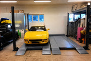 FP-360D Double Four-Post Garage Parking Lift - 4-Car Drive-On Storage, 4,000 kg - apilador de coches / rangement de voiture