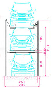 FP-630 Heavy-Duty Four-Post Garage Parking Lift - Drive-On Car Storage - elevador de coches / monte-voiture