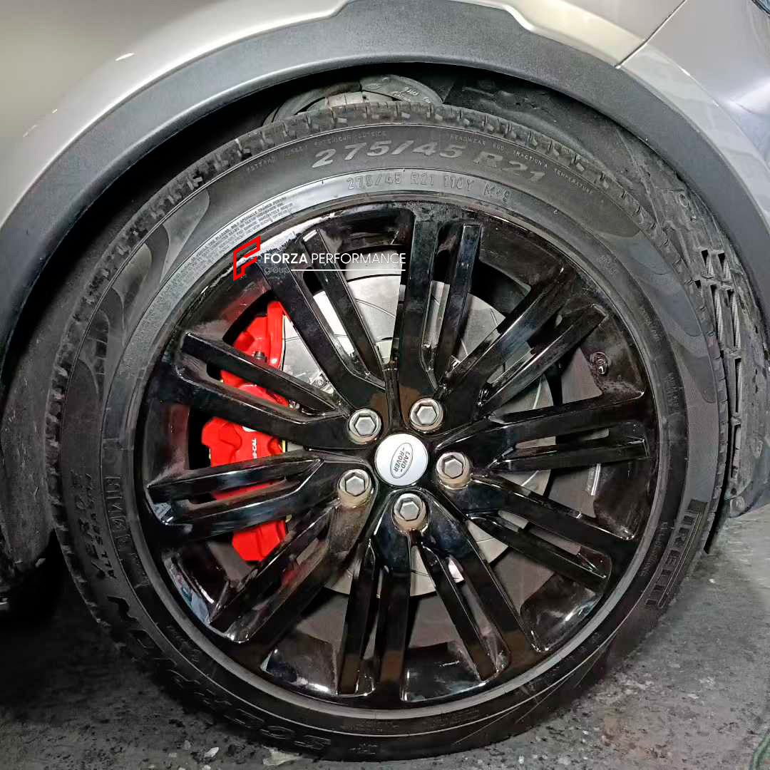 We manufacture premium quality carbon ceramic brakes discs rotors for LAND ROVER DISCOVERY 5 L462 2016 - 2021 in any size

Specification:

Authentic AP Racing CP8520 6 Pot Front Brake Calipers
Front disc: 410 mm, thickness 36 mm


Includes: brake disсs / rotors, brake pads, brackets for calipers, hoses.

BRAKE DISCS ROTORS CAN BE MADE FOR YOUR CAR IN ANY SIZE AND UPGRADED FROM IRON / STEEL DISCS TO CARBON CERAMIC

PLEASE INCLUDE YOUR CAR VIN, MODEL, YEAR AND WHEELS SIZE.

Note: Professional installation req