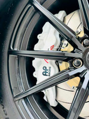 We manufacture premium quality carbon ceramic brakes discs rotors for TOYOTA SIENNA IV XL40 2021+ in any size

Specification:

Authentic AP Racing CP8521 Pot Front Brake Calipers
Front disc: 390 mm, thickness 36 mm


Includes: brake disсs / rotors, brake pads, brackets for calipers, hoses.

BRAKE DISCS ROTORS CAN BE MADE FOR YOUR CAR IN ANY SIZE AND UPGRADED FROM IRON / STEEL DISCS TO CARBON CERAMIC

PLEASE INCLUDE YOUR CAR VIN, MODEL, YEAR AND WHEELS SIZE.

Note: Professional installation required. Sometim