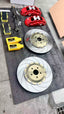 We manufacture premium quality carbon ceramic brakes discs rotors for XPENG X9 2023+ in any size

Specification:

Authentic APRacing CP8520 6  Pot Front Brake Calipers
Front disc: 410 mm, thickness 36 mm

Material: Carbon Ceramic ( C / SiC) rings, Aluminium hat / bell

Includes: Carbon ceramic brake disсs / rotors, brake pads, brackets for calipers, hoses.

BRAKE DISCS ROTORS CAN BE MADE FOR YOUR CAR IN ANY SIZE AND UPGRADED FROM IRON / STEEL DISCS TO CARBON CERAMIC

PLEASE INCLUDE YOUR CAR VIN, MODEL, YEAR