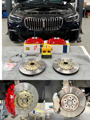 FRONT BIG BRAKE KIT BBK for BMW X5 xDRIVE30Li G05 G18 2018 - 2023

Forza Performance Group offers various types of big brake kits, all types of aftermarket brake calipers, as well as genuine original brands of all types, such as AP Racing, Brembo, Akebono, AMG, M Performance, Audi, Porsche, Lamborghini, Toyota TRD, etc.

Current set includes:

2x Authentic AP Racing CP8520 6 Pot Front Brake Calipers

2x Front Brake Discs 390 mm

2x Brake Caliper Adapters
2x Brake Pads


PLEASE INCLUDE YOUR VIN, MODEL AND YE