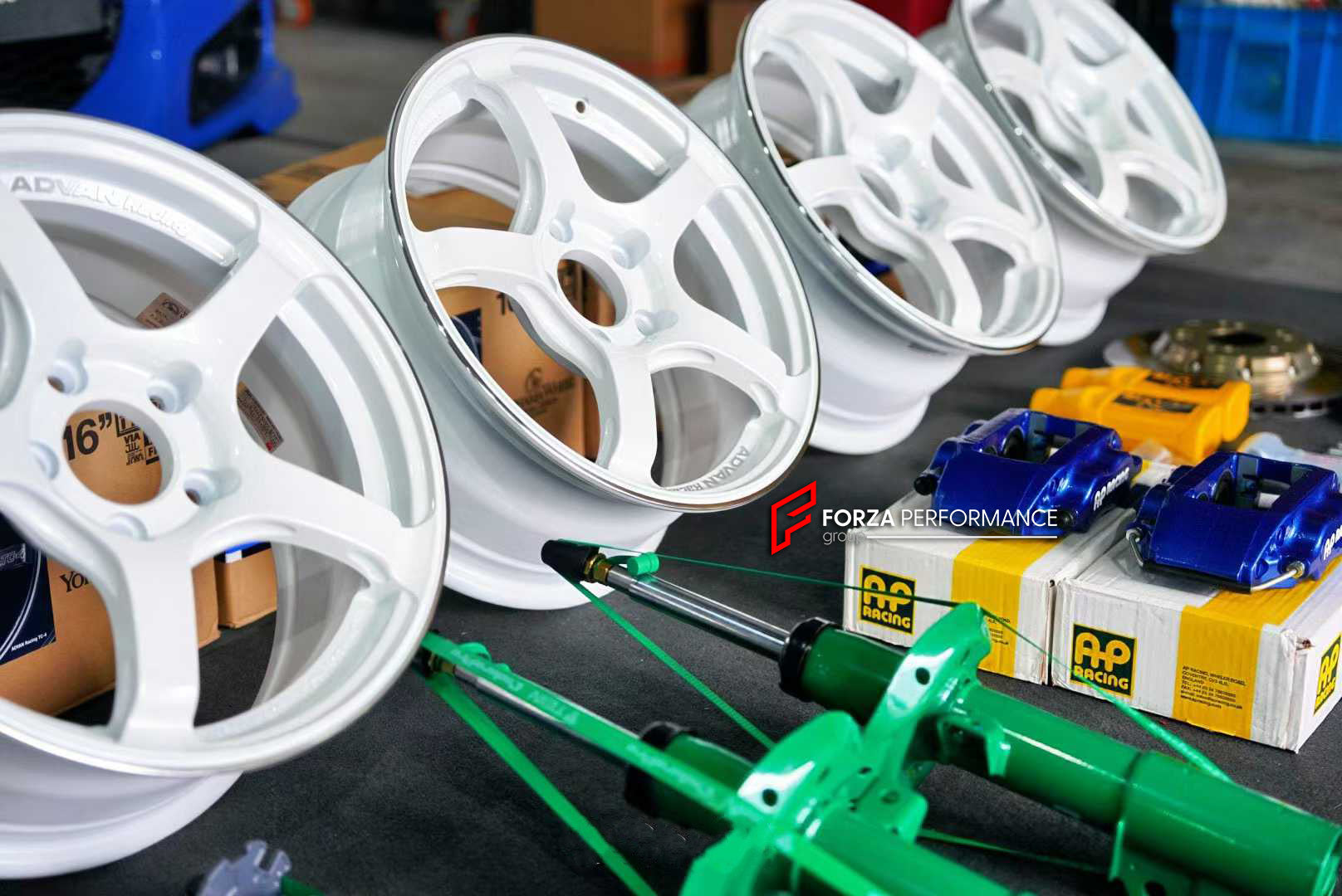 FRONT BIG BRAKE KIT BBK for HONDA CR-Z ZF FACELIFT 2012 - 2015

Forza Performance Group offers various types of big brake kits, all types of aftermarket brake calipers, as well as genuine original brands of all types, such as AP Racing, Brembo, Akebono, AMG, M Performance, Audi, Porsche, Lamborghini, Toyota TRD, etc.

Current set includes:

2x Authentic AP Racing CP7600 4 Pot Front Brake Calipers

2x Front Brake Discs 285 mm

2x Brake Caliper Adapters
2x Brake Pads


PLEASE INCLUDE YOUR VIN, MODEL AND YEAR 