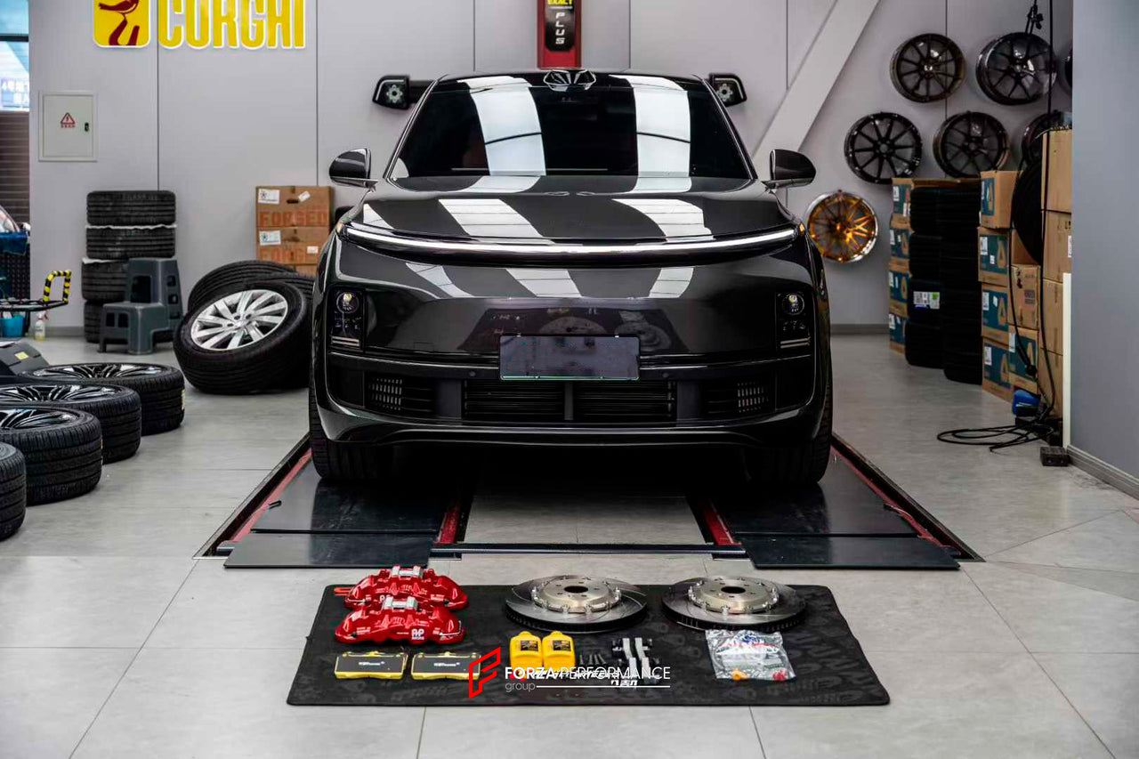 FRONT BIG BRAKE KIT BBK for LIXIANG LI L9 2022+

Forza Performance Group offers various types of big brake kits, all types of aftermarket brake calipers, as well as genuine original brands of all types, such as AP Racing, Brembo, Akebono, AMG, M Performance, Audi, Porsche, Lamborghini, Toyota TRD, etc.

Current set includes:

2x Authentic AP Racing CP8520 6 Pot Front Brake Calipers

2x Front Brake Discs 410 mm

2x Brake Caliper Adapters
2x Brake Pads


PLEASE INCLUDE YOUR VIN, MODEL AND YEAR WHEN PURCHASING