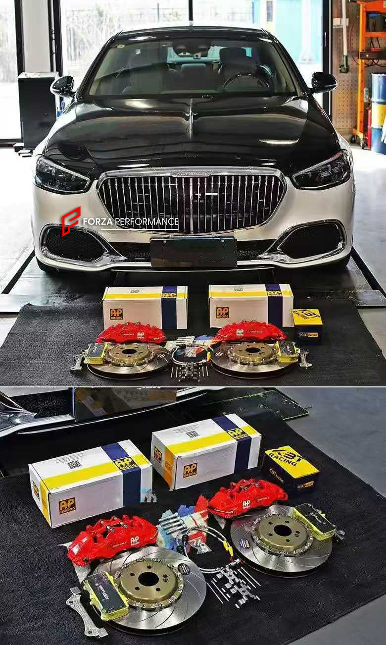 FRONT BIG BRAKE KIT BBK for MERCEDES-BENZ S-CLASS S480 MAYBACH W223 2020+

Forza Performance Group offers various types of big brake kits, all types of aftermarket brake calipers, as well as genuine original brands of all types, such as AP Racing, Brembo, Akebono, AMG, M Performance, Audi, Porsche, Lamborghini, Toyota TRD, etc.

Current set includes:

2x Authentic AP Racing CP9561 6 Pot Front Brake Calipers

2x Front Brake Discs 380 mm

2x Brake Caliper Adapters
2x Brake Pads


PLEASE INCLUDE YOUR VIN, MODE
