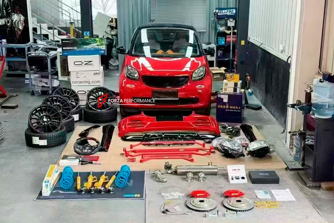FRONT BIG BRAKE KIT BBK for SMART FORTWO COUPE W453 2014 - 2022

Forza Performance Group offers various types of big brake kits, all types of aftermarket brake calipers, as well as genuine original brands of all types, such as AP Racing, Brembo, Akebono, AMG, M Performance, Audi, Porsche, Lamborghini, Toyota TRD, etc.

Current set includes:

2x Authentic AP Racing CP7600 4 Pot Front Brake Calipers

2x Front Brake Discs 330 mm

2x Brake Caliper Adapters
2x Brake Pads


PLEASE INCLUDE YOUR VIN, MODEL AND YEAR