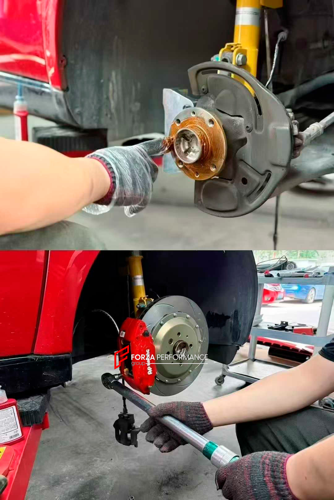 FRONT BIG BRAKE KIT BBK for SMART FORTWO COUPE W453 2014 - 2022

Forza Performance Group offers various types of big brake kits, all types of aftermarket brake calipers, as well as genuine original brands of all types, such as AP Racing, Brembo, Akebono, AMG, M Performance, Audi, Porsche, Lamborghini, Toyota TRD, etc.

Current set includes:

2x Authentic AP Racing CP7600 4 Pot Front Brake Calipers

2x Front Brake Discs 330 mm

2x Brake Caliper Adapters
2x Brake Pads


PLEASE INCLUDE YOUR VIN, MODEL AND YEAR