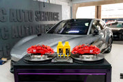FRONT BIG BRAKE KIT for XIAOMI YU7 2025+

Forza Performance Group offers various types of big brake kits, all types of aftermarket brake calipers, as well as genuine original brands of all types, such as AP Racing, Brembo, Akebono, AMG, M Performance, Audi, Porsche, Lamborghini, Toyota TRD, etc.

Current set includes:

2x Authentic AP Racing CP9561 6 Pot Front Brake Calipers
2x Front Brake Discs 390 mm

2x Brake Caliper Adapters