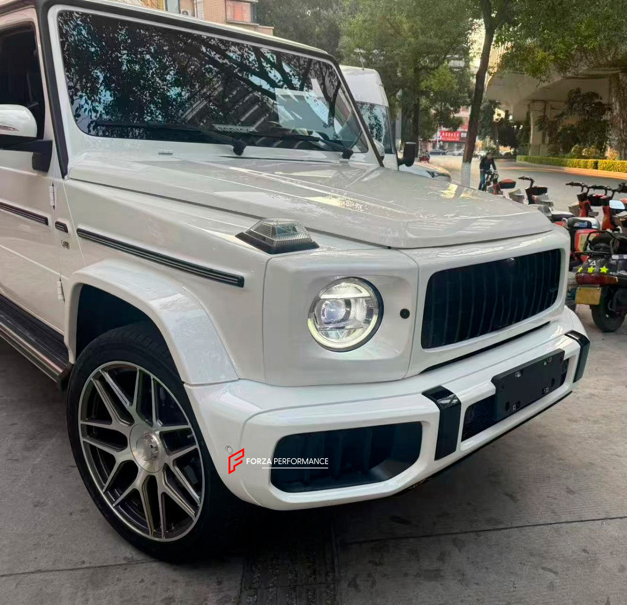 FRONT BUMPER AIR VENTS with MESH W465 for MERCEDES BENZ G CLASS W464 2018 - 2024



Set includes:

Front Bumper Air Vents
Front Bumper Mesh

Material: Plastic

NOTE: Professional installation is required