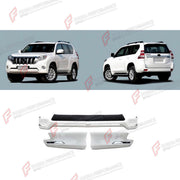 FRONT BUMPER AND REAR BUMPER for TOYOTA LAND CRUISER PRADO 150 2009 - 2016

Set includes:
Front Bumper
Rear Bumper

Material: Plastic

NOTE: Professional installation is required.