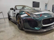 FRONT BUMPER ASSEMBLY for JAGUAR F-TYPE X152 2013 - 2025 FORZA PERFORMANCE custom fit Project 7 Style

Set includes:
Front Lip
Front Bumper Assembly

Material: Plastic

NOTE: Professional installation is required.