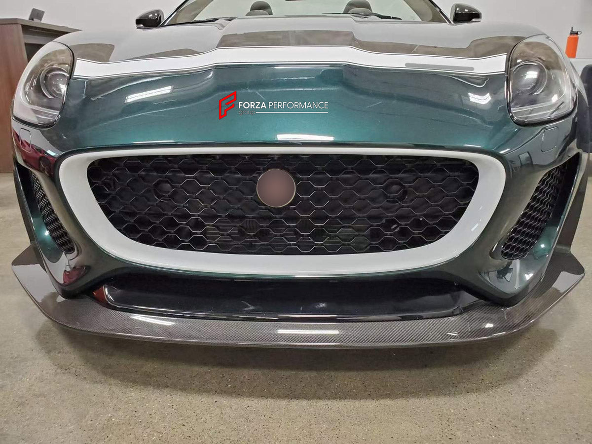 FRONT BUMPER ASSEMBLY for JAGUAR F-TYPE X152 2013 - 2025 FORZA PERFORMANCE custom fit Project 7 Style

Set includes:
Front Lip
Front Bumper Assembly

Material: Plastic

NOTE: Professional installation is required.