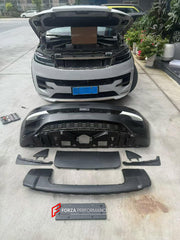 FRONT BUMPER ASSEMBLY for LAND ROVER RANGE ROVER SPORT L461 2022+

Set includes:
Front Lip
Front Bumper Assembly
License Plate

Material: Plastic

NOTE: Professional installation is required.