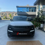 FRONT BUMPER ASSEMBLY for LAND ROVER RANGE ROVER SPORT L461 2022+

Set includes:
Front Lip
Front Bumper Assembly
License Plate

Material: Plastic

NOTE: Professional installation is required.