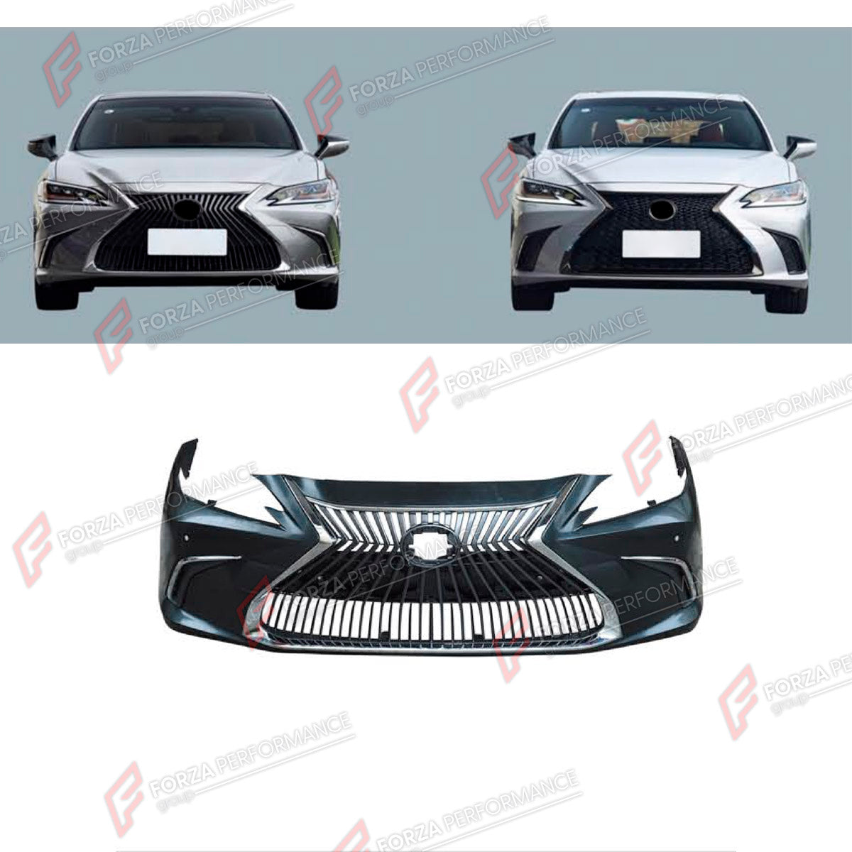 FRONT BUMPER ASSEMBLY for LEXUS ES200 2018 - 2021

Set includes:
Front Bumper Assembly

Material: Plastic

NOTE: Professional installation is required.