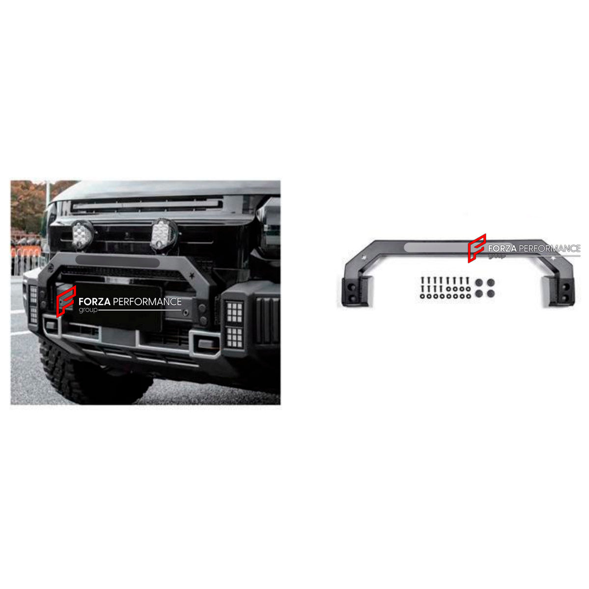 FRONT BUMPER BULL BAR for Jetour T2 Traveller 2024+
Set includes:

Front Bumper Bull Bar
Material: Plastic, Stainless Steel, Aluminium

NOTE: Professional installation is required.