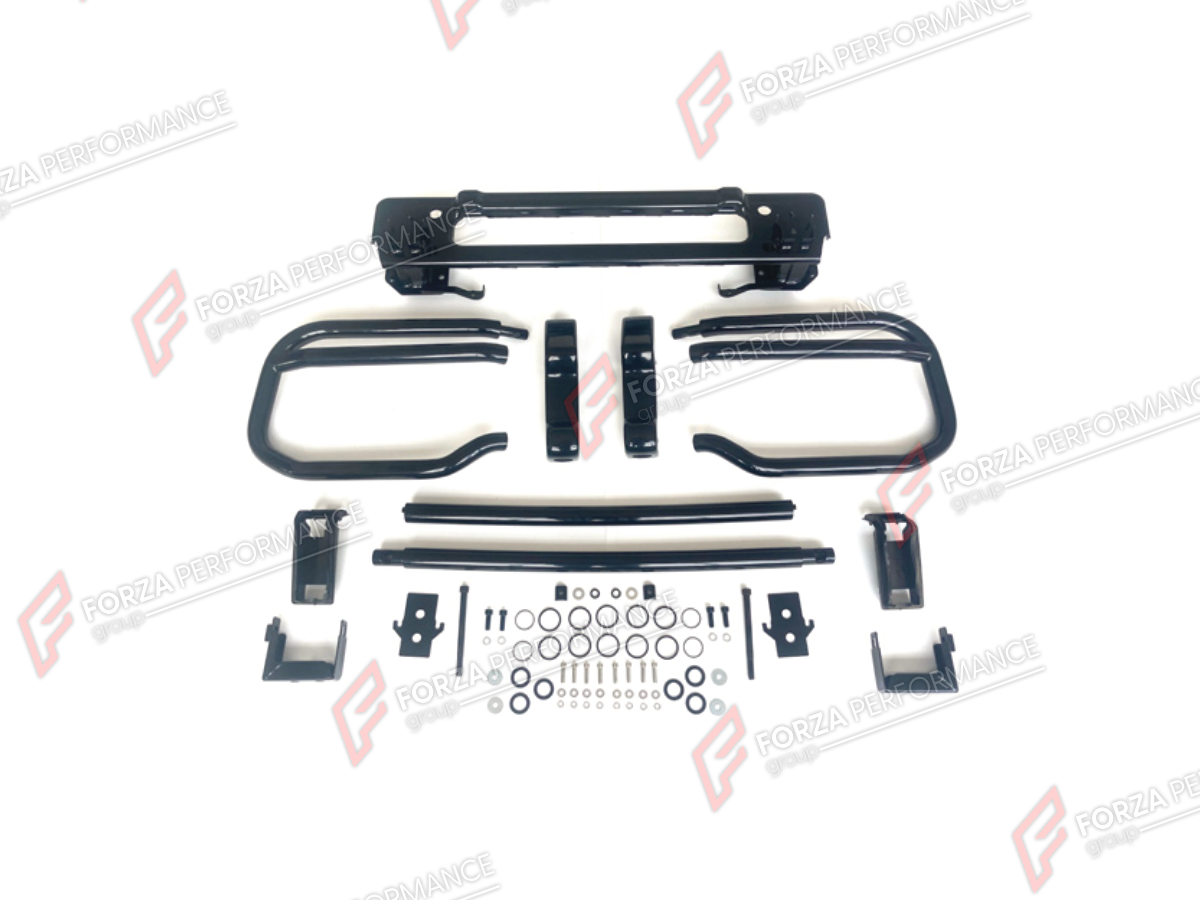 FRONT BUMPER BULL BAR for MERCEDES-BENZ G-CLASS W464 G63 2019 - 2024

Set includes:
Front Bumper Bull Bar

Material: Iron

NOTE: Professional installation is required.