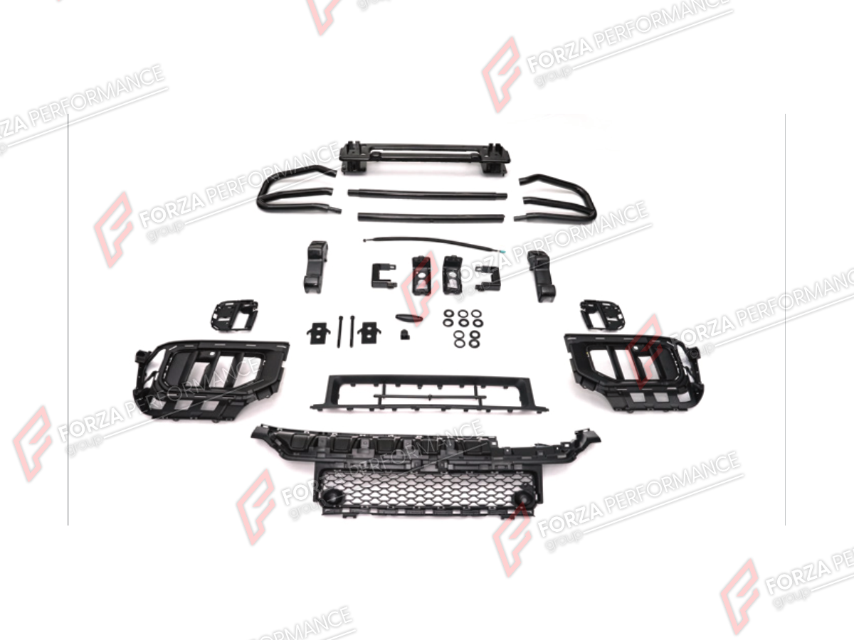 FRONT BUMPER BULL BAR for Mercedes-Benz G-Class W465 G63 2025+
Set includes:

Front Bumper Bull Bar
Material: Plastic, Stainless Steel, Aluminium

NOTE: Professional installation is required.