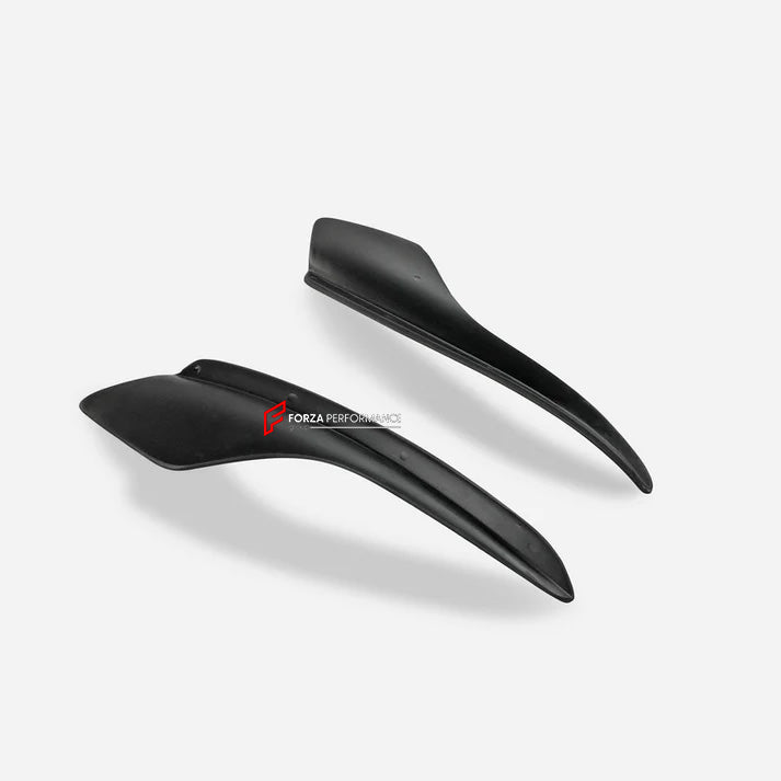 FRONT BUMPER CANARDS for PORSCHE CAYMAN 987.2 2009 - 2013
Set includes:

Front Bumper Canards
Material: Fiberglass

NOTE: Professional installation is required.

Why “Contact Us for Pricing”?
We don’t display fixed prices because our goal is to offer you the most competitive deal possible. Product costs often decrease over time, and by requesting a quote, you’ll receive our most up-to-date price on market.

SECURED PAYMENT METHODS 
PayPal (+4.4% fee)
Visa / Mastercard / American Express (through PayPal)
Ban