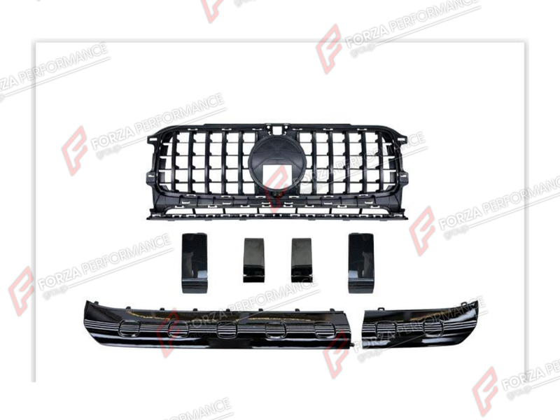 FRONT BUMPER COVER TRIMS WITH GRILLE AND LIP for MERCEDES-BENZ G-CLASS W464 2018 - 2024