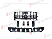 FRONT BUMPER COVER TRIMS WITH GRILLE AND LIP for MERCEDES-BENZ G-CLASS W465 2024+

Set includes:
Front Lip
Front Bumper Cover Trims
Front Grille

Material: Plastic

NOTE: Professional installation is required.