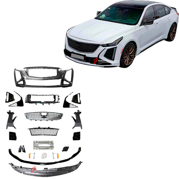 FRONT BUMPER for CADILLAC CT5 2019+



Set includes:


Front Bumper Assembly
Front Lip

Material: Plastic + Carbon

Note: Professional installation is required
