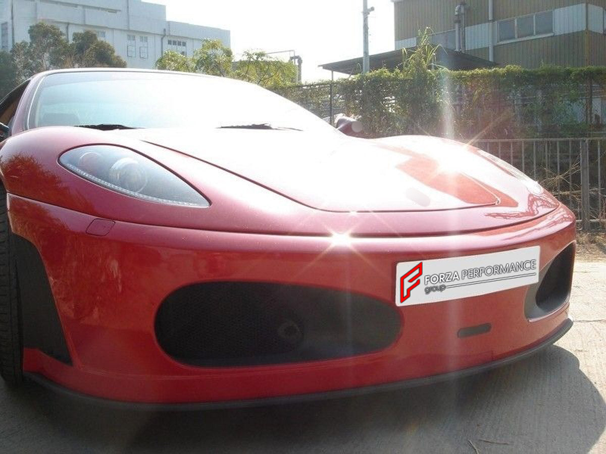 Front Bumper for Ferrari F430
Set includes:

Front Bumper
NOTE: Professional installation is required.