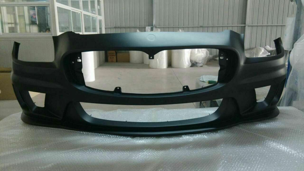 FIBERGLASS FRONT BUMPER for MASERATI QUATTROPORTE M139 2003 - 2007 FORZA PERFORMANCE Custom Fit WALD STYLE
