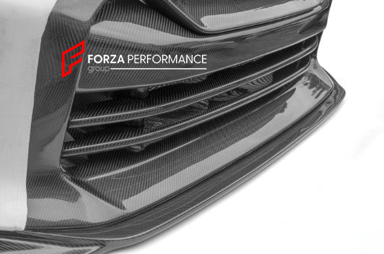CARBON FIBER FRONT BUMPER FRONT LIP FOR NISSAN GT-R R35 2008+