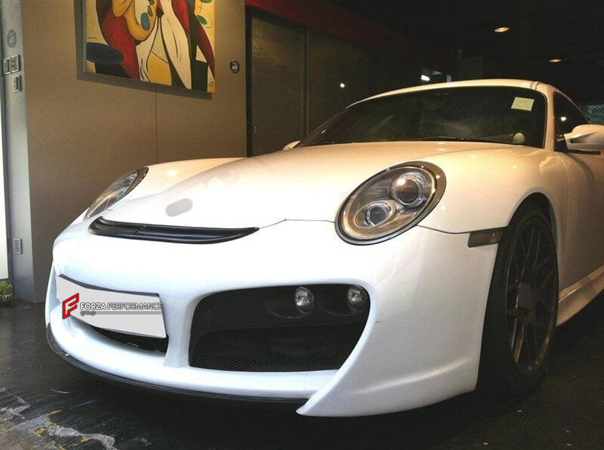 Front Bumper for Porsche 911 997 Carrera Turbo 2006 - 2012
Set includes:

Front Bumper
Material: Plastic

NOTE: Professional installation is required.
