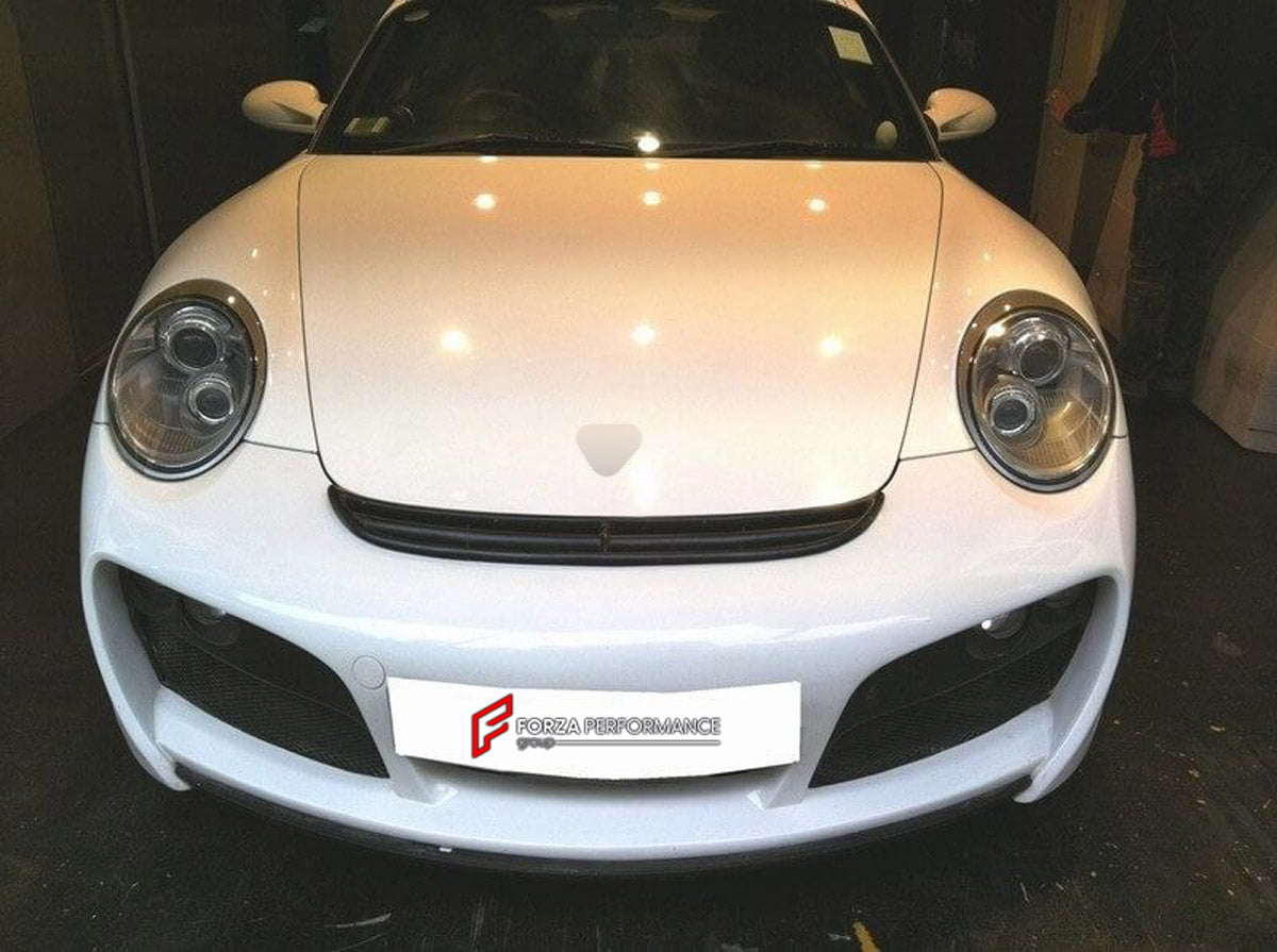 Front Bumper for Porsche 911 997 Carrera Turbo 2006 - 2012
Set includes:

Front Bumper
Material: Plastic

NOTE: Professional installation is required.