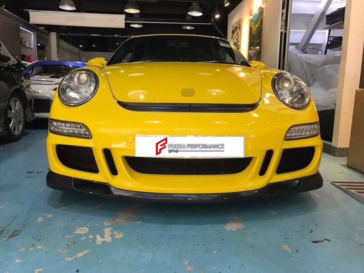 Front Bumper for Porsche Carrera 2005 - 2008
Set includes:

Front Bumper
NOTE: Professional installation is required.