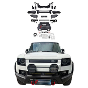 FRONT BUMPER GUARD for LAND ROVER DEFENDER L663 90 110 2019+

Set includes:
Front Bumper Guard

Material: Aluminum Alloy

NOTE: Professional installation is required.