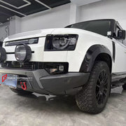 FRONT BUMPER GUARD for LAND ROVER DEFENDER L663 90 110 2019+

Set includes:
Front Bumper Guard

Material: Aluminum Alloy

NOTE: Professional installation is required.