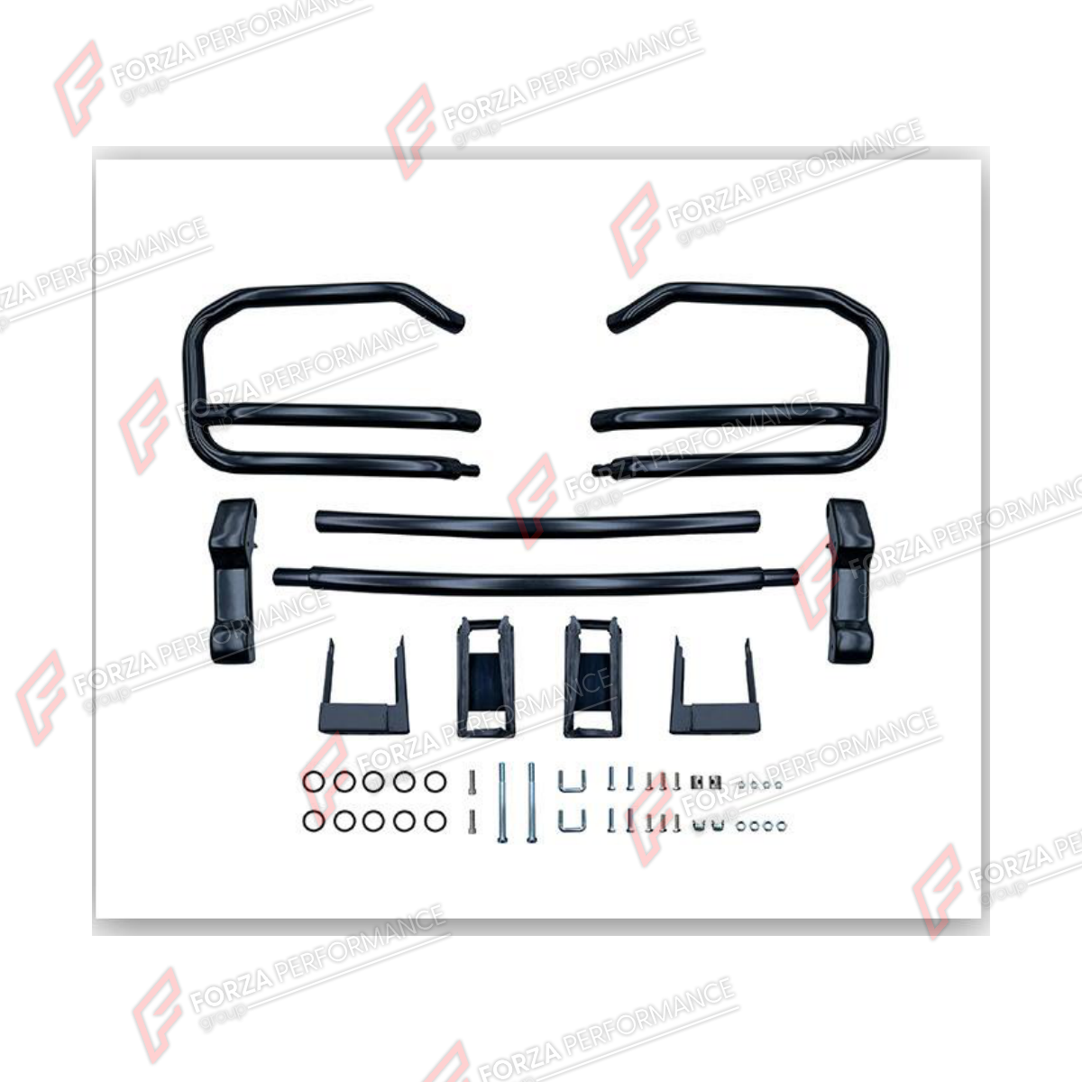 FRONT BUMPER GUARD for MERCEDES-BENZ G-CLASS W464 2018 - 2024

Set includes:
Front Bumper Guard

Material: Plastic, Stainless Steel

NOTE: Professional installation is required.