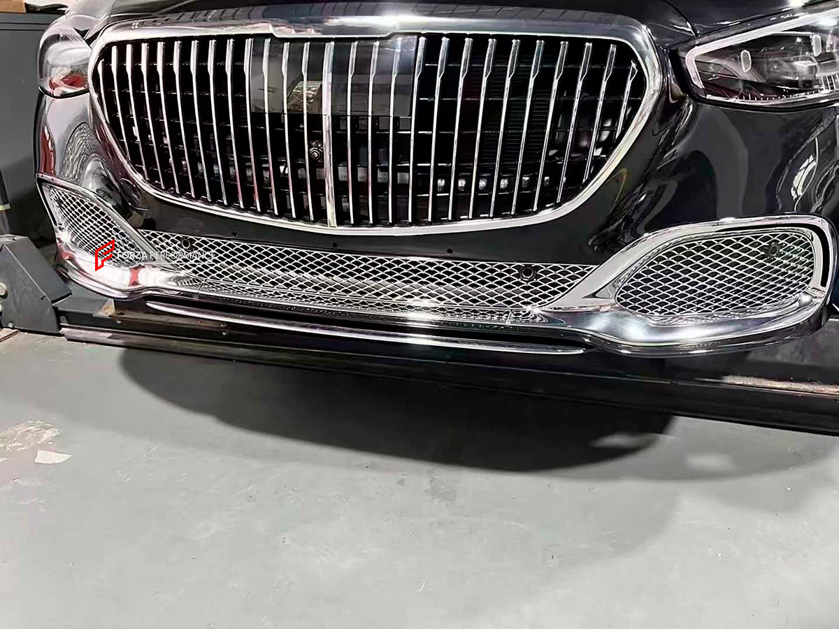FRONT BUMPER LOWER MESH for MERCEDES-BENZ S-CLASS S480 S580 W223 S480 S580 2020+ to S680 MAYBACH

Set includes:

Front Bumper Mesh

Material: Plastic

Note: Professional installation is required.