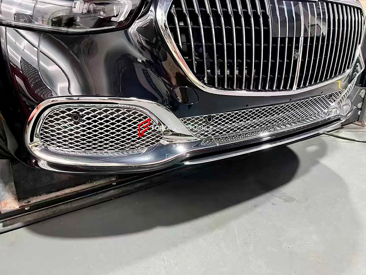 FRONT BUMPER LOWER MESH for MERCEDES-BENZ S-CLASS S480 S580 W223 S480 S580 2020+ to S680 MAYBACH

Set includes:

Front Bumper Mesh

Material: Plastic

Note: Professional installation is required.