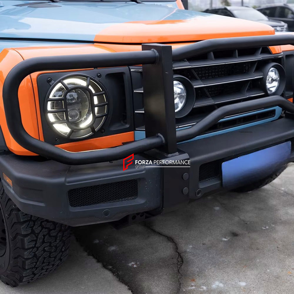 FRONT BUMPER PROTECTOR GRILLE PROTECTOR BULL BAR GUARD for INEOS GRENADIER GM 2022+


Set includes:
Bull Bar

Material: Stainless Steel

NOTE: Professional installation is required.