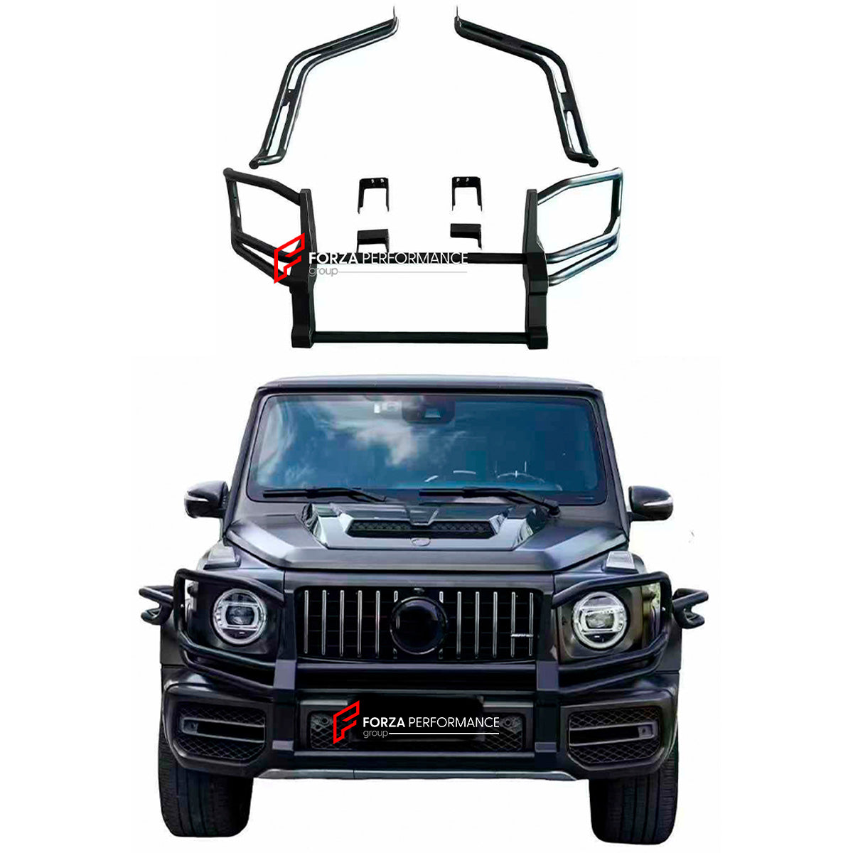 FRONT BUMPER PROTECTOR GRILLE PROTECTOR BULL BAR GUARD for MERCEDES BENZ G-CLASS W465 G63 2024+

Set includes:

Bull Bar

Material: Stainless Steel

Payment ►
Visa
Mastercard
PayPal with a credit card (add 4.4% at checkout)
Payoneer
Cryptocurrency
Shipment ►
By express DHL/UPS/TNT/FedEx
To the local international airport
Special line by air
Special line by the sea
To Europe and the UK by train

Please let us know which shipping option you prefer.


