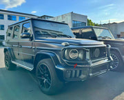 FRONT BUMPER PROTECTOR GRILLE PROTECTOR BULL BAR GUARD for MERCEDES BENZ G-CLASS W465 G63 2024+

Set includes:

Bull Bar

Material: Stainless Steel
