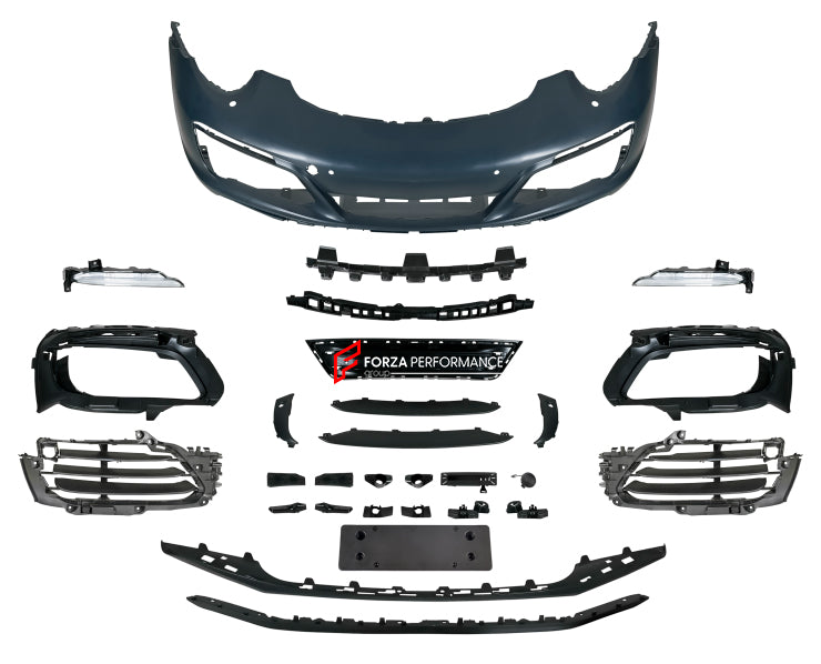 FRONT BUMPER WITH DRL LIGHTS for PORSCHE 911 CARRERA 991.1 991.2 2011 - 2020

Set includes:
Front Lip
Front Bumper Assembly
Daytime Running Lamp

Material: Plastic
front bumper with DRL lights, Porsche 911 Carrera 991.1, Porsche 911 Carrera 991.2, 2011-2020 Porsche front bumper, Porsche DRL integration, performance front bumper, Porsche 911 upgrade, LED DRL front bumper, aerodynamic Porsche bumper, luxury car front end upgrade, Porsche Carrera styling kit