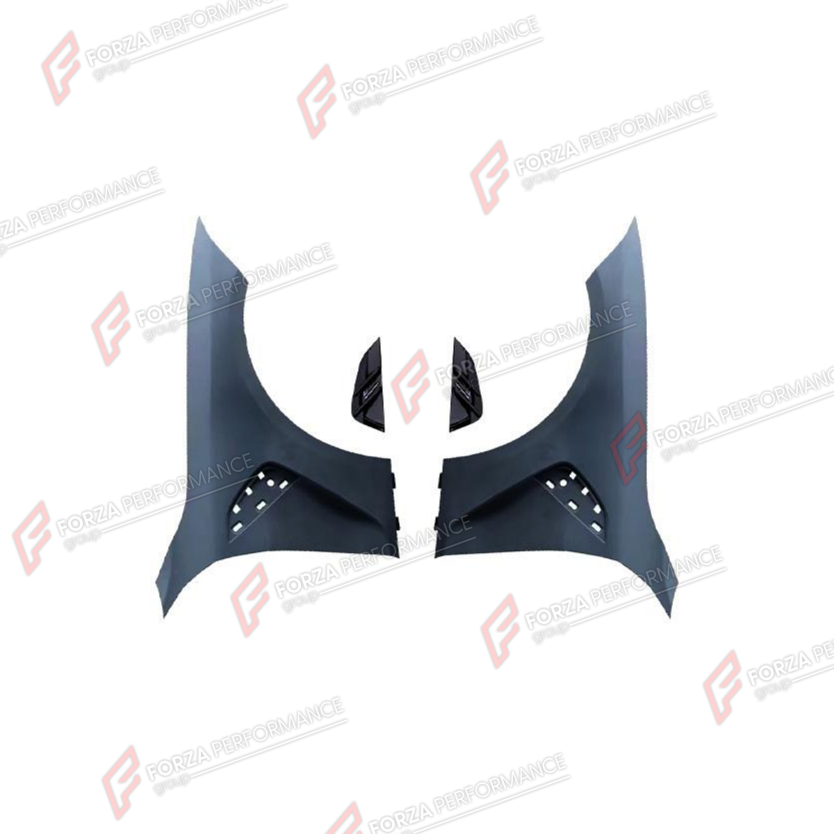 FRONT FENDERS WITH LED LIGHTS for BMW 4 SERIES G22 G23 2020 - 2024 FORZA PERFORMANCE custom fit M4 Style

Set includes:
Front Fenders
LED Lights

Material: Plastic

NOTE: Professional installation is required.