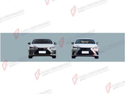 FRONT GRILLE AND DUCKTAIL SPOILER for LEXUS ES200 2018+ FORZA PERFORMANCE custom fit F-Sport Style

Set includes:
Front Grille
Ducktail Spoiler

Material: Plastic

NOTE: Professional installation is required.