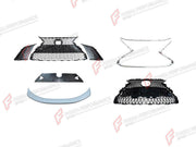 FRONT GRILLE AND DUCKTAIL SPOILER for LEXUS ES200 2018+ FORZA PERFORMANCE custom fit F-Sport Style

Set includes:
Front Grille
Ducktail Spoiler

Material: Plastic

NOTE: Professional installation is required.