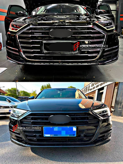 FRONT GRILLE for AUDI A8 D5 2018 - 2021

Set includes:

Grille

Material: Plastic

NOTE: Professional installation is required.



Payment ►
Visa

Mastercard

PayPal with a credit card (add 4.4% at checkout)
Payoneer
Cryptocurrency
Shipment ►
By express DHL/UPS/TNT/FedEx
To the local international airport
Special line by air
Special line by the sea
To Europe and the UK by train

Please let us know which shipping option you prefer.