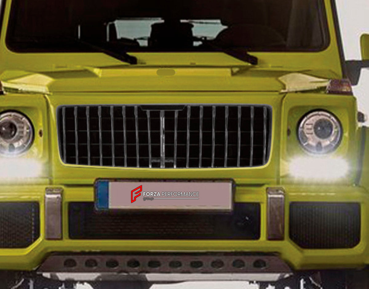FRONT GRILLE for MERCEDES-BENZ G-CLASS W463 2008 - 2018 FORZA PERFORMANCE custom fit May Style

Set includes:
Front Grille

Material: Plastic

NOTE: Professional installation is required.