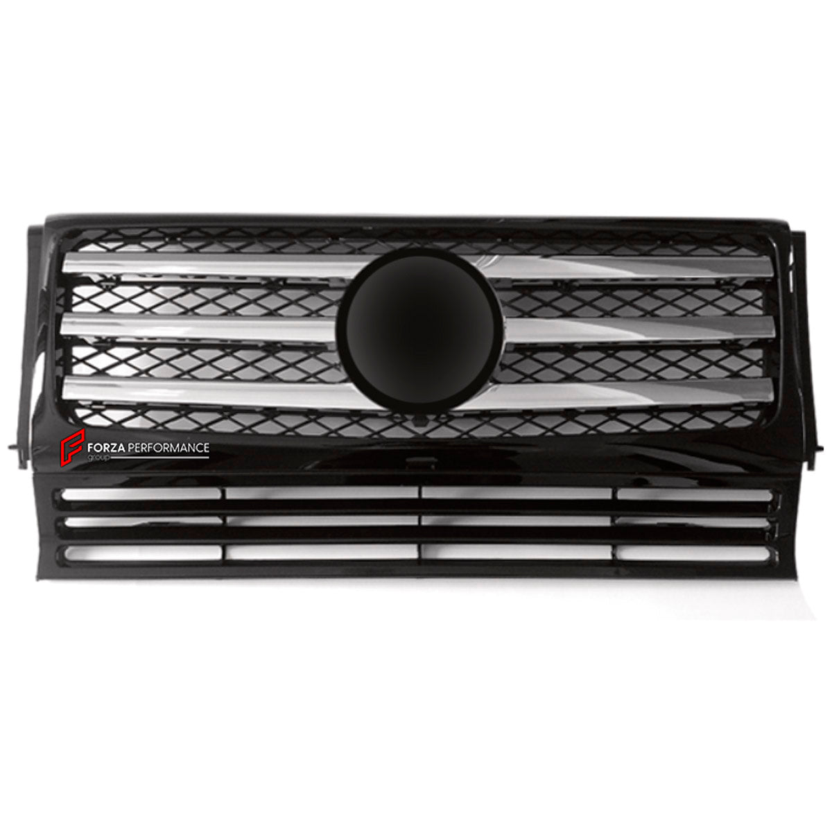 FRONT GRILLE for Mercedes-Benz G-Class W463 2008 - 2018
Set includes:

Front Grille
Material: Plastic

NOTE: Professional installation is required.