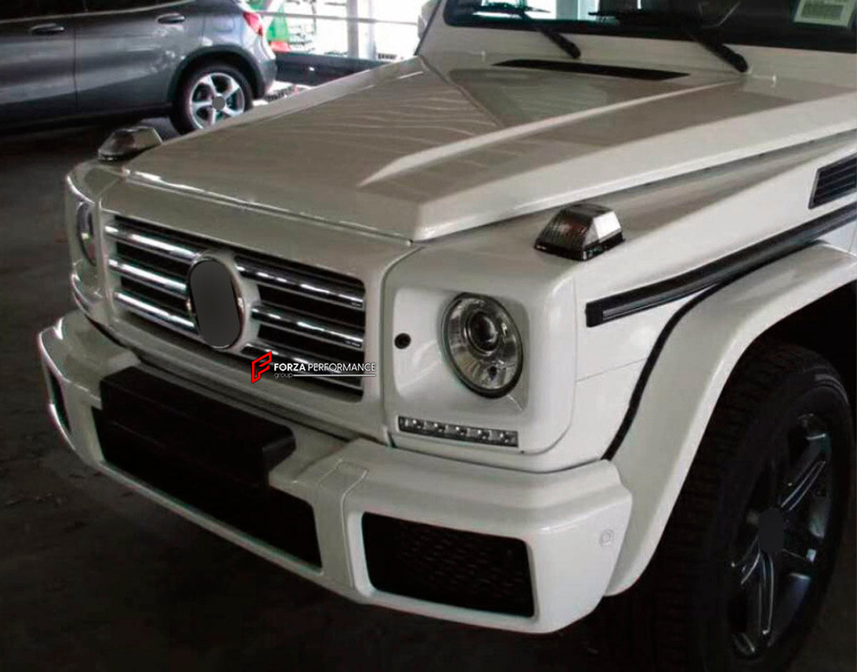 FRONT GRILLE for Mercedes-Benz G-Class W463 2008 - 2018
Set includes:

Front Grille
Material: Plastic

NOTE: Professional installation is required.